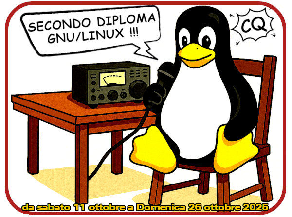 Logo del secondo Diploma GNU/Linux 25 ottobre 2025 Logo del secondo Diploma GNU/Linux 25 ottobre 2025