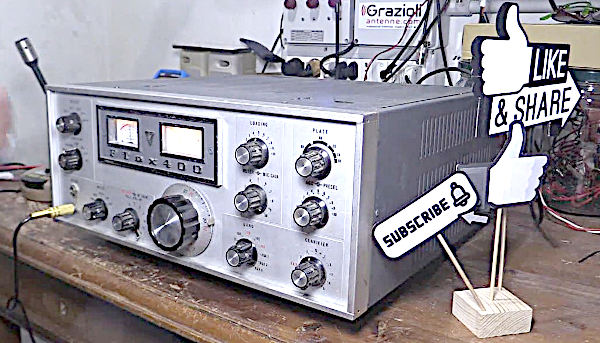 La radio vintage Yaesu DTDX-400