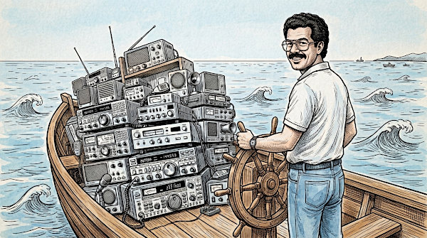 IK7IMO e l'attivazione dell'isola di San Pietro, call IB7V