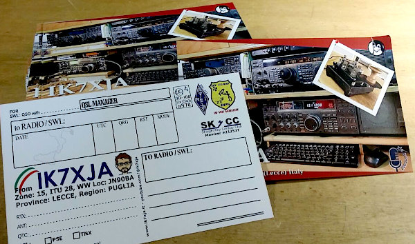 La nuova QSL di IK7XJA