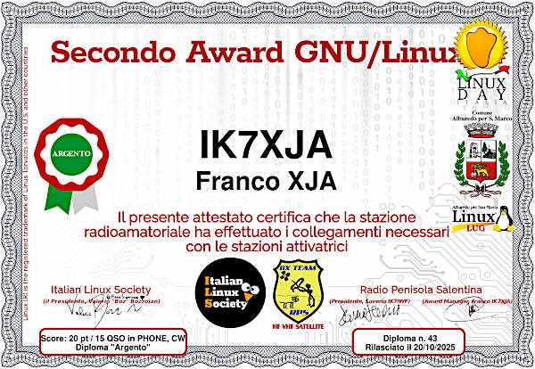 Secondo Diploma Linux: argento