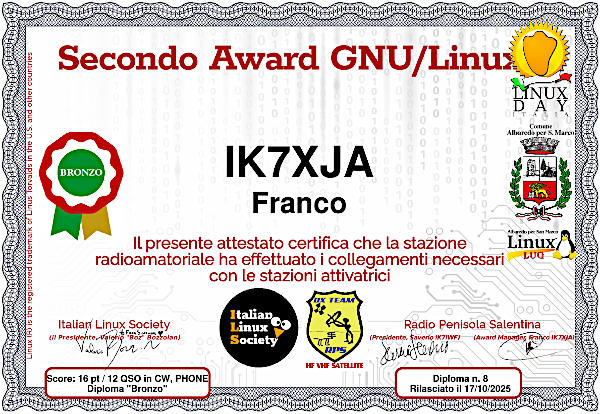Secondo Diploma Linux: bronzo