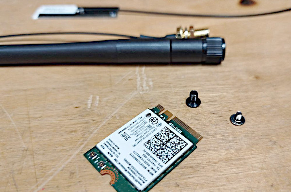 Il kit della scheda wi-fi acquistato