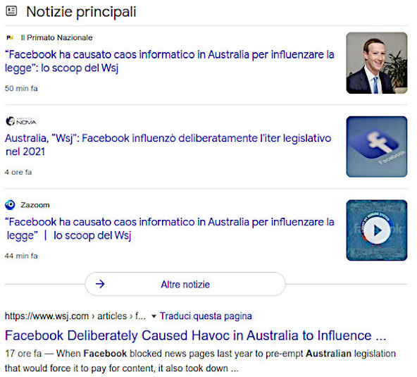 Facebook e le elezioni in Australia