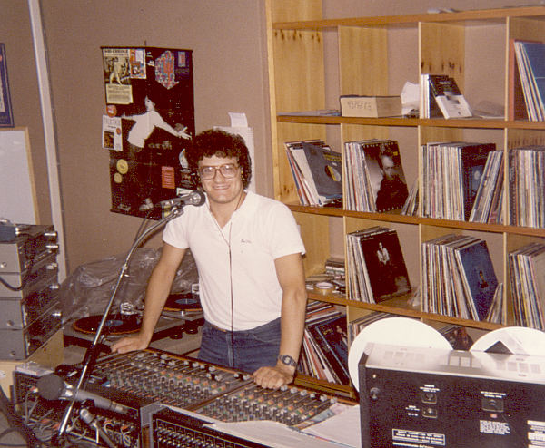 In studio a Radio Telesud nel 1986