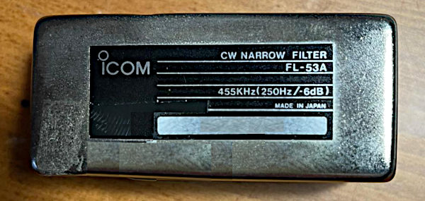 Il filtro ICOM FL-53A a 250 Hz Il filtro ICOM FL-53A a 250 Hz