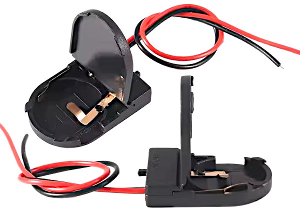 Un ulteriore dettaglio del portapile aperto