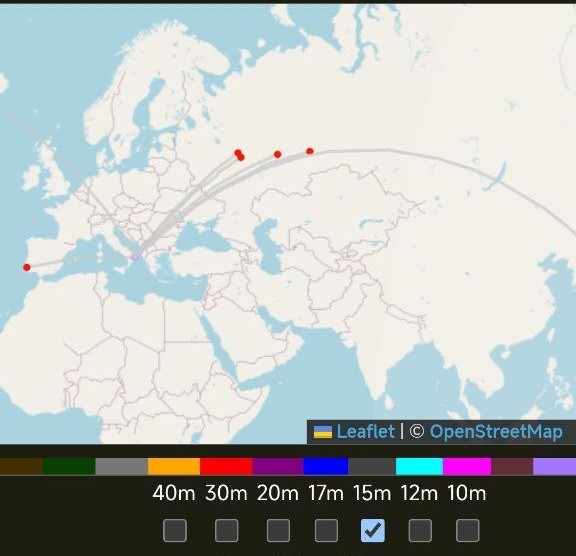 CQ e ascolti RBN in banda 15 Metri
