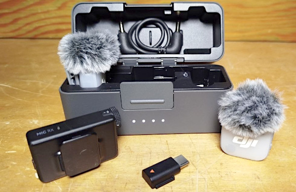 Il completo set del microfono Lavalier DJI MIC Mini2