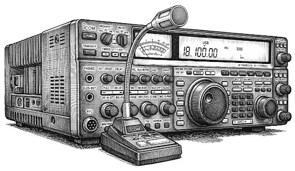 Icom IC-775: accoppiata vincente con il microfono SM-8