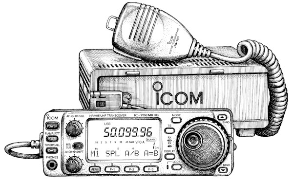 La radio ICOM IC-706MKIIG La radio ICOM IC-706MKIIG