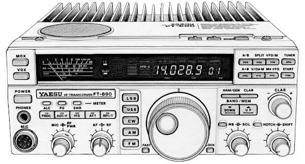 La radio Yaesu FT-890: un grintoso piccolino