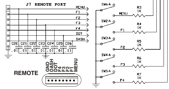 Lo schema con le connessioni necessarie