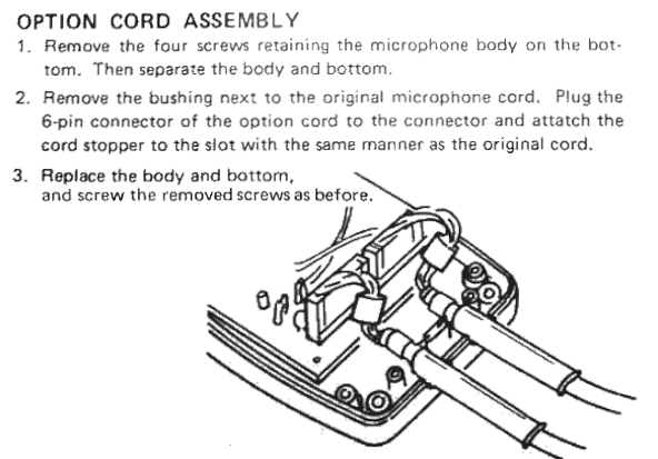 Il montaggio del doppio cavo spiegato nel manuale