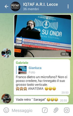 Quando gli amici telegrafisti scoprono che non stai usando un tasto...